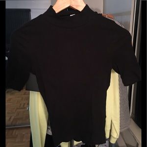 H&M mock neck ribbed top